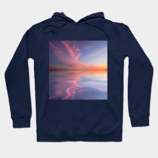 Dreamy sky reflection on ocean Hoodie